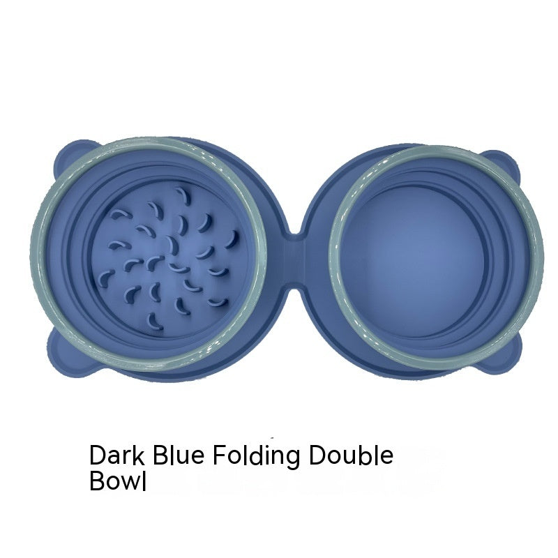 Portable Silicone Double Dog Food Bowls: The Perfect Companion for Pet Lovers