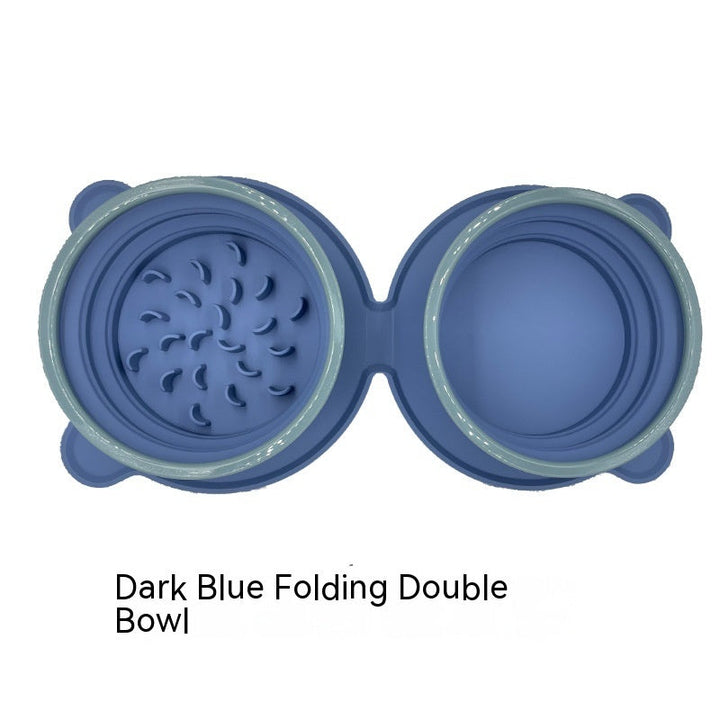 Portable Silicone Double Dog Food Bowls: The Perfect Companion for Pet Lovers