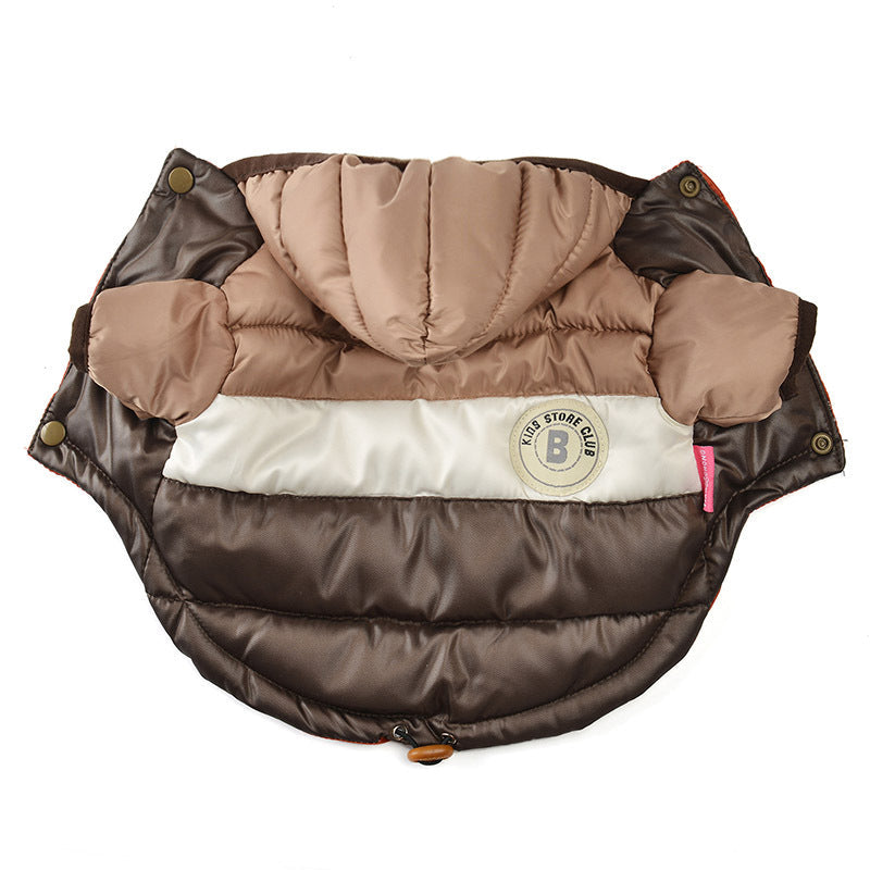 Keep Your Furry Friends Cozy with the Waterproof Warm Pet Cotton-padded Jacket