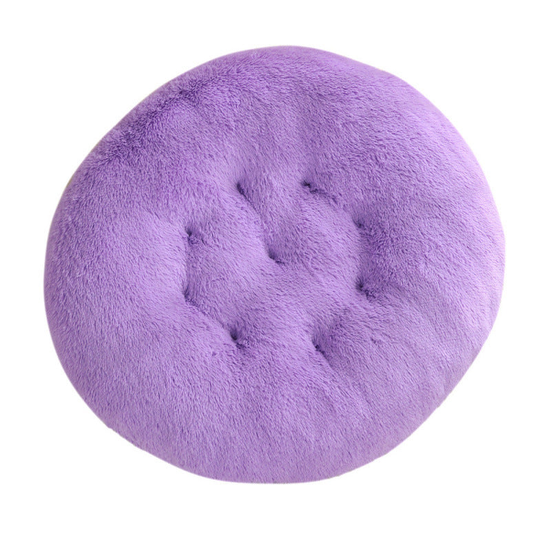 Round Pet Plush Warm Bed