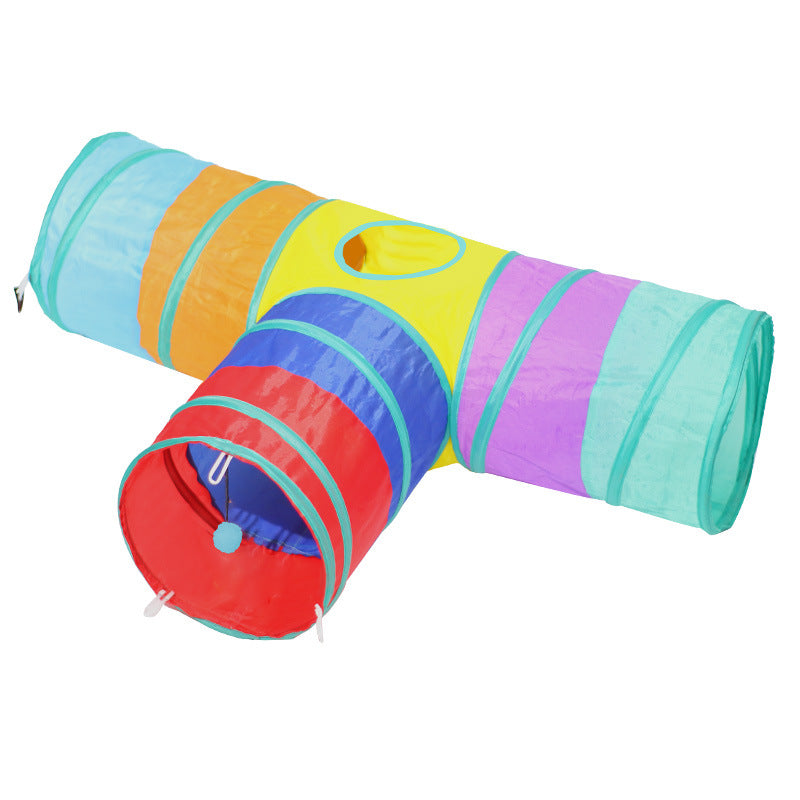 New Cat Tunnel Foldable Climbing Path Toys