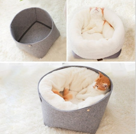 Comfortable Soft Plush Pet Bed