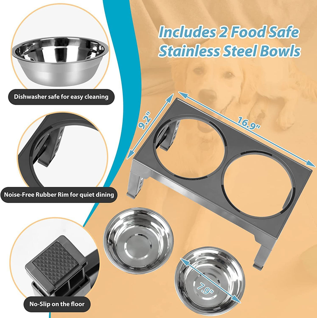 Pet Slow Feeding Bowl