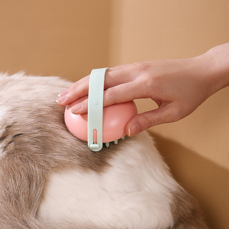 Pet Silicone Bath Massage Scrub Bath Brush