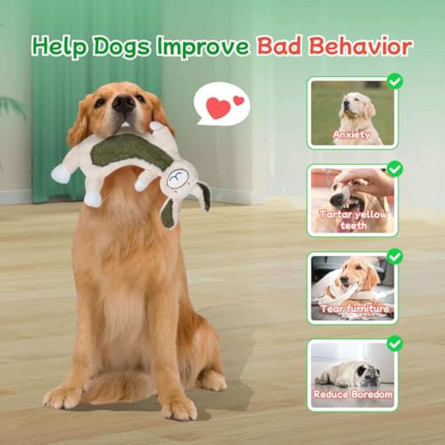 Unbreakable Plush Squeaky Dog Toys