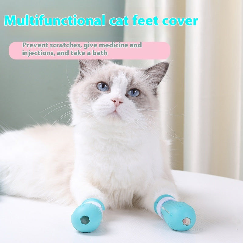 Cat Foot Cover Bath Anti-scratch