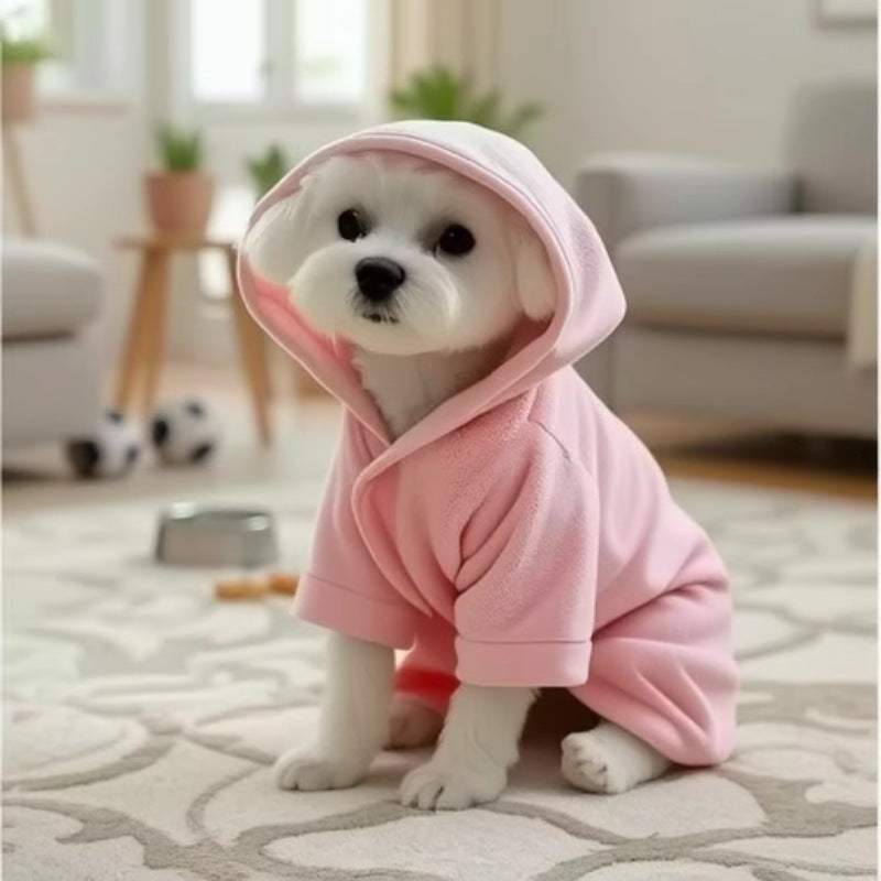 Pet Bath Towel Dog Wearable Bathrobe
