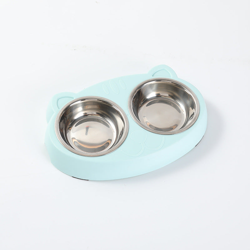 Macaron Pet Double Bowl