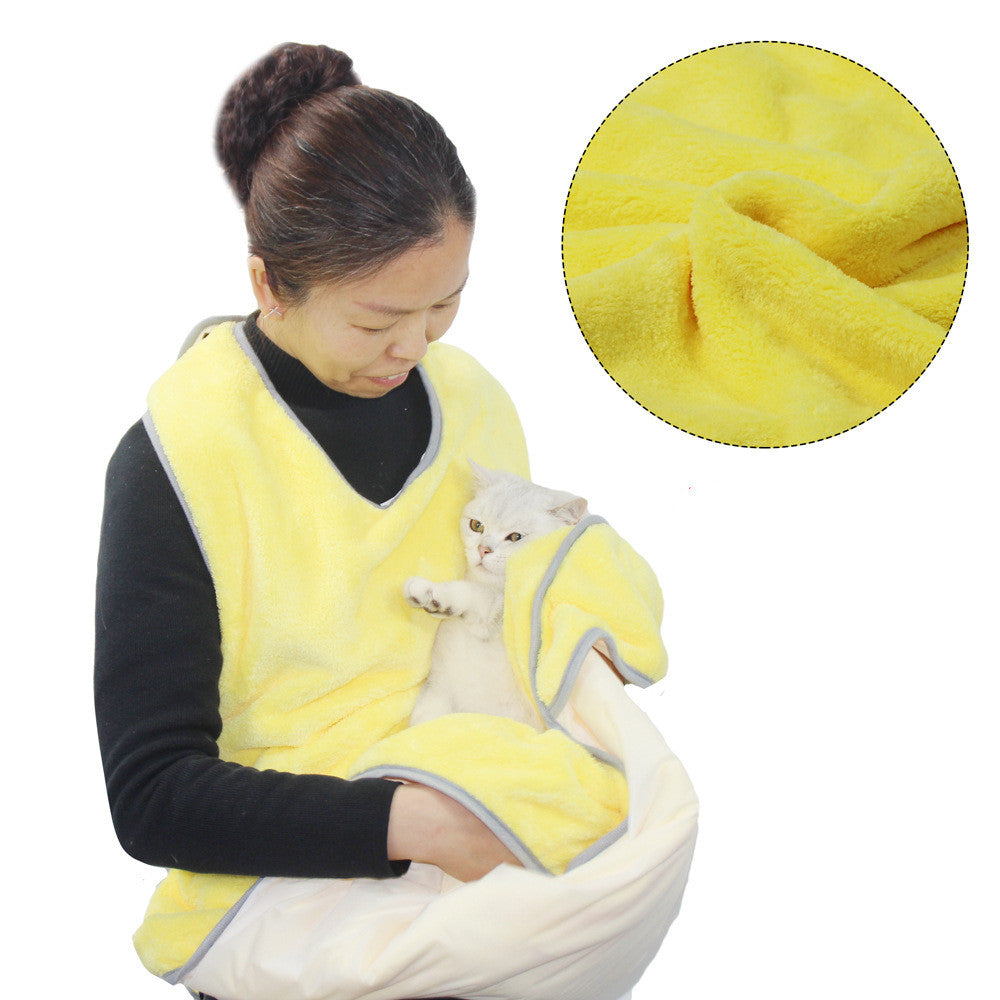 Cat Dog Shower Bath Towel Apron