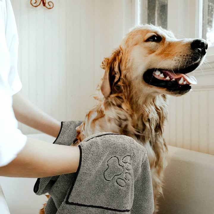 Super Absorbent Large Puppy Pet Dog Bathrobe