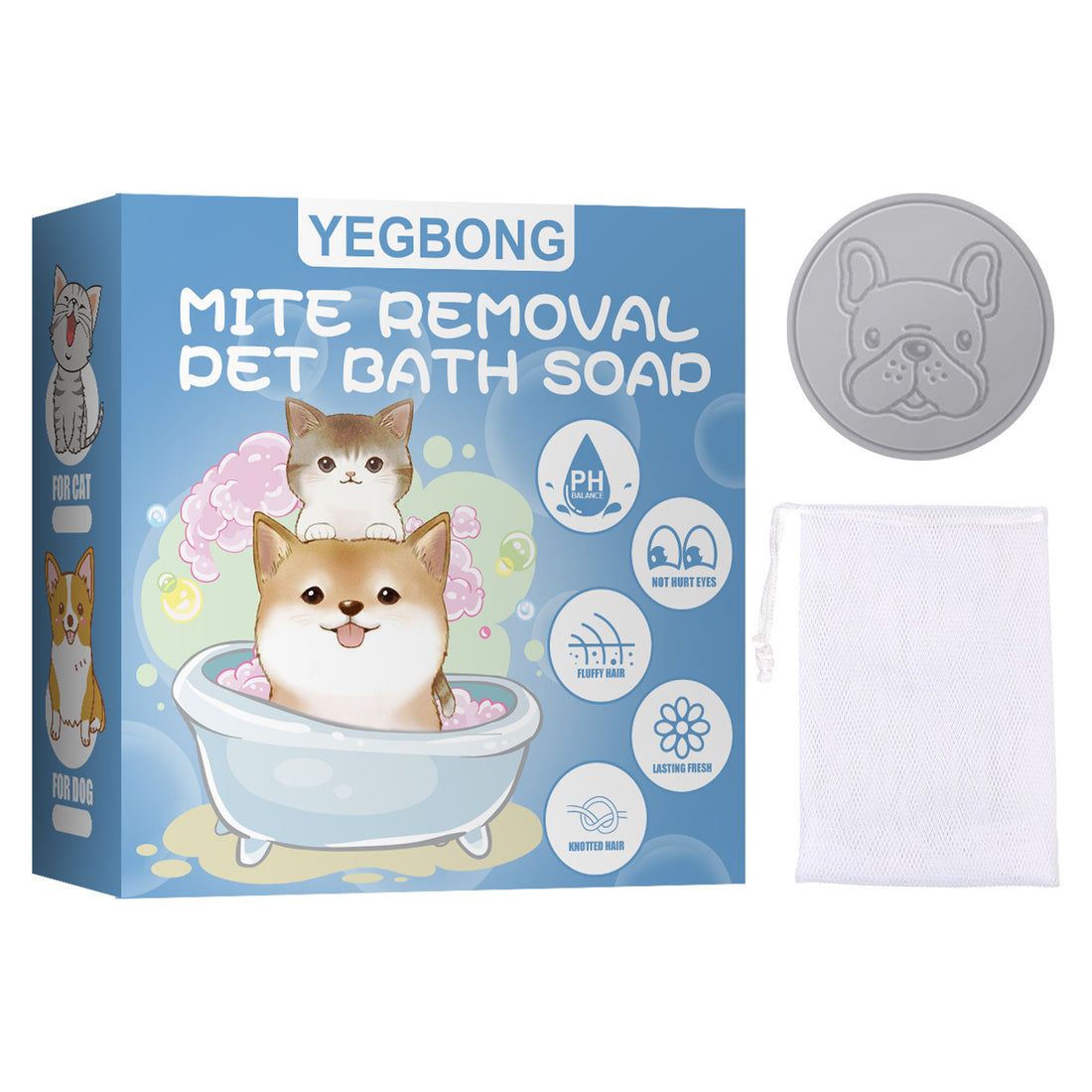 Pet Mite Removal Bath Soap Dog Cat Sterilization