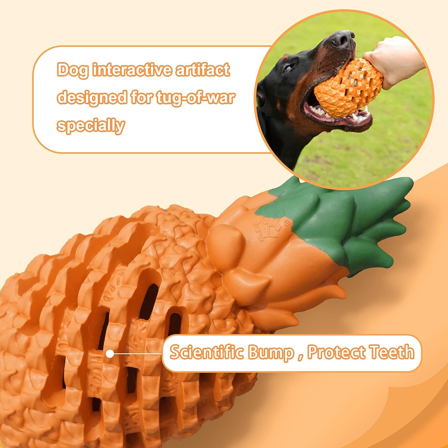 Dog Pineapple Chew Toys For Aggressive Chewers