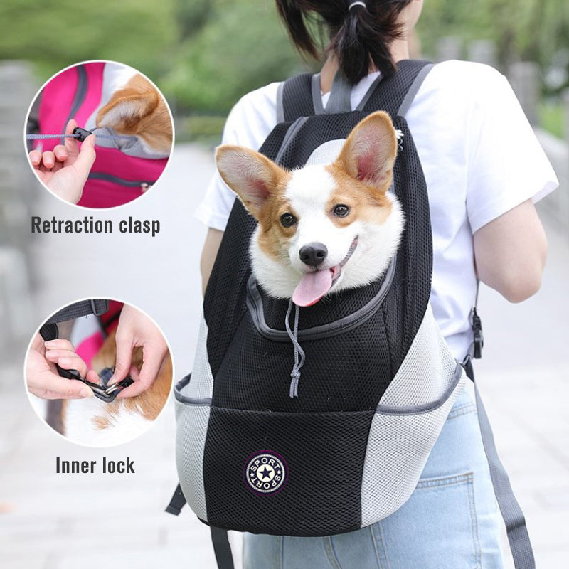 Portable Travel Backpack Dog Carrier Bag
