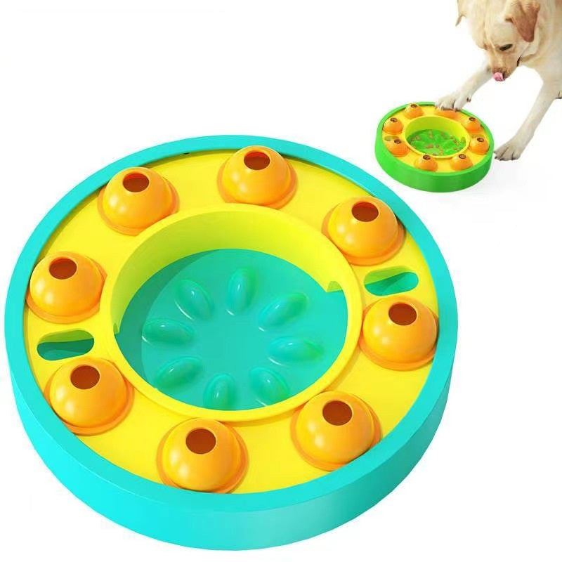 Pet Plastic Puzzle Dog Slow Food Bowl