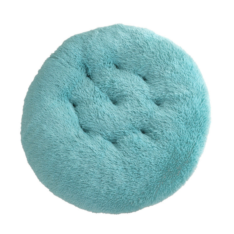 Round Pet Plush Warm Bed