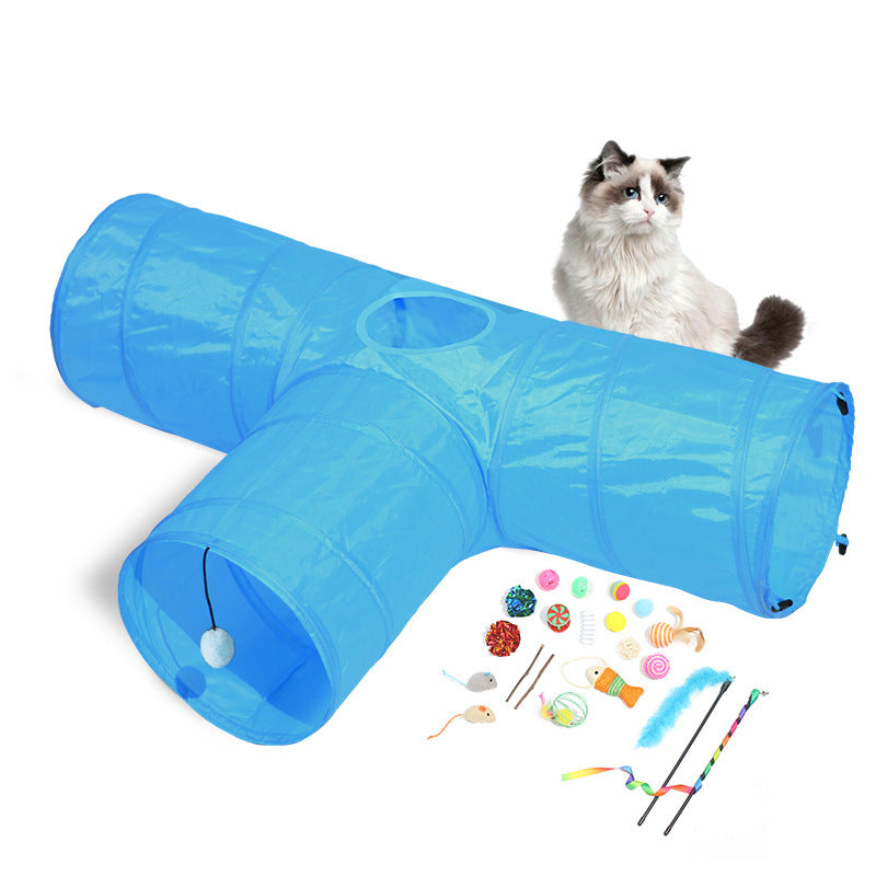 New Cat Tunnel Foldable Climbing Path Toys