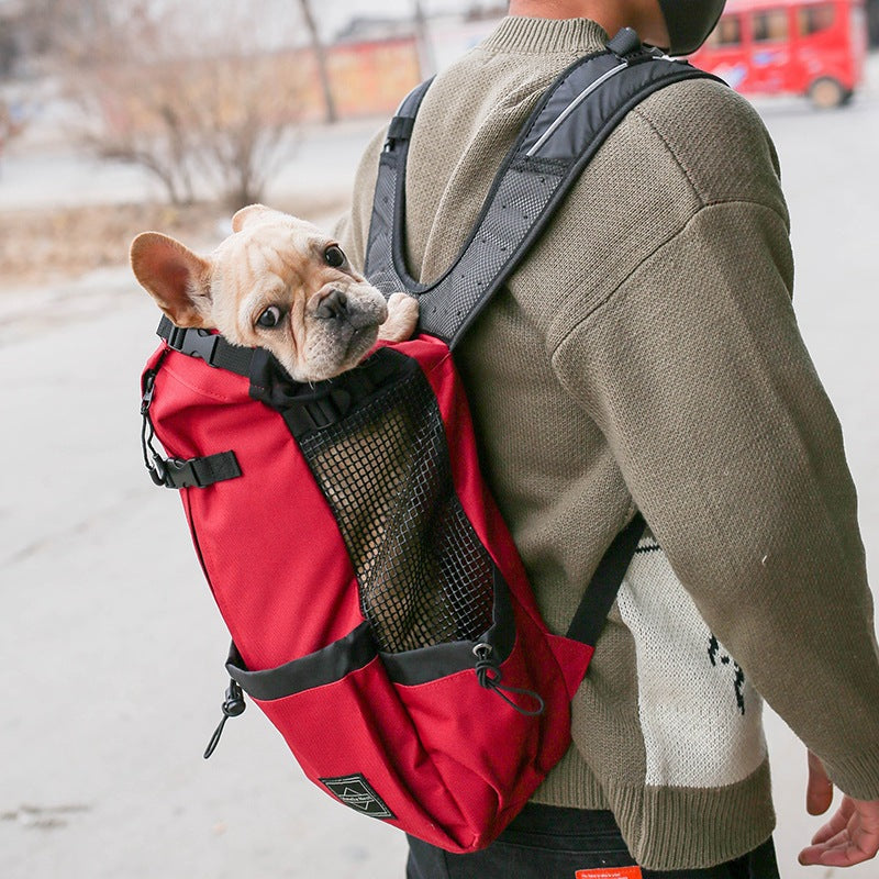 Double Shoulder Outdoor Dog Carrier Bag