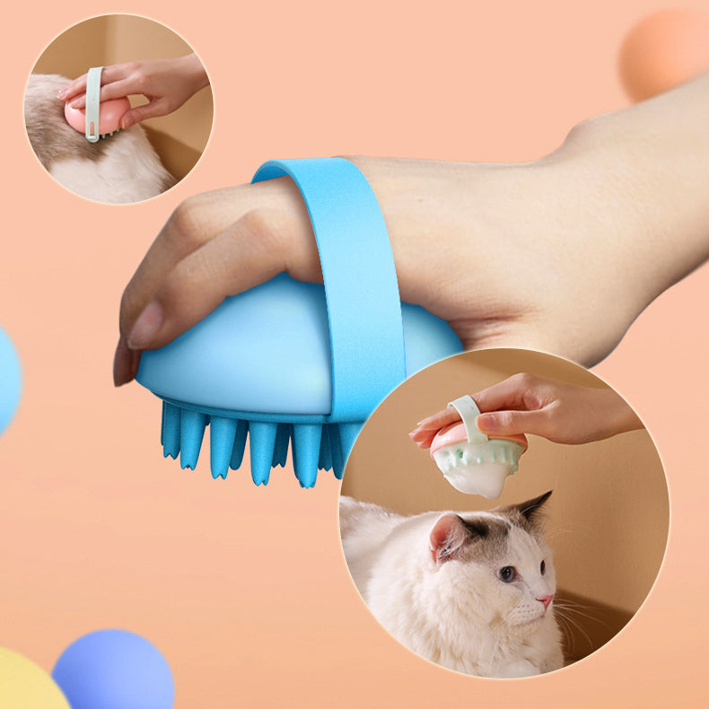 Pet Silicone Bath Massage Scrub Bath Brush