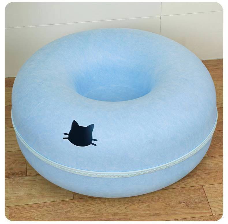 Pet Comfortable Round Cat Tunnel Bed