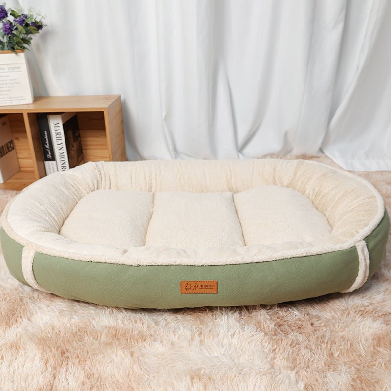 Pet Linen Round Nest Non-slip Bed