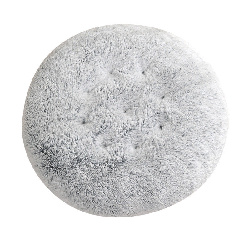 Round Pet Plush Warm Bed
