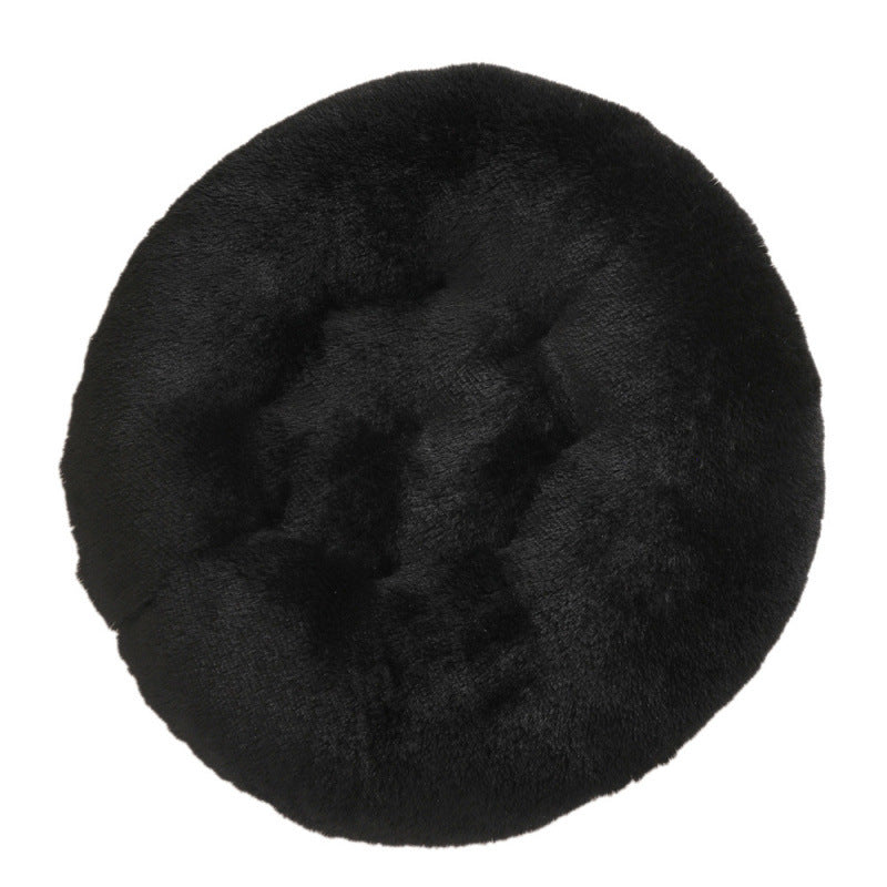 Round Pet Plush Warm Bed