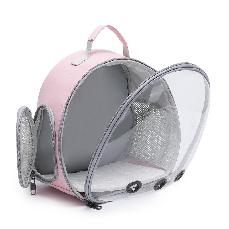 Pet Backpack Hamster Carrier Transparent