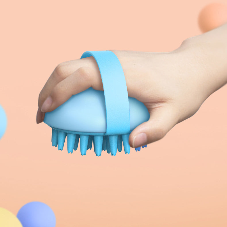 Pet Silicone Bath Massage Scrub Bath Brush