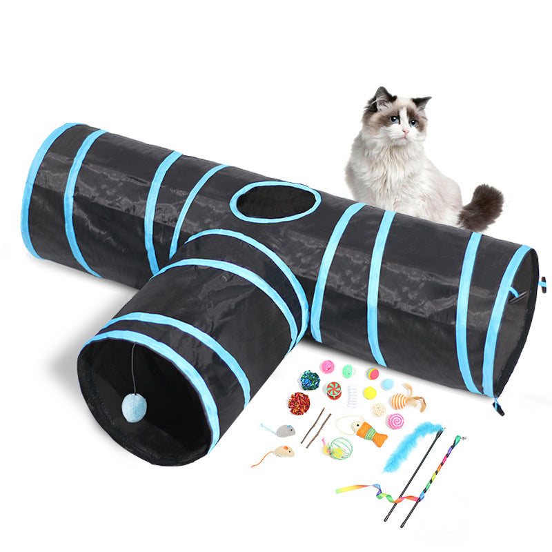 New Cat Tunnel Foldable Climbing Path Toys