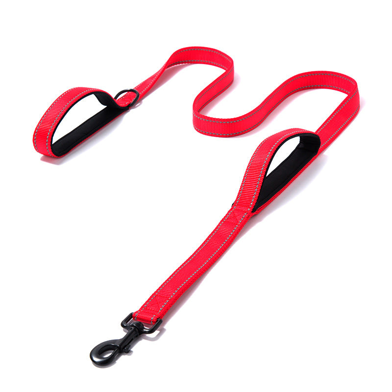 Pet Nylon Double Thickened Reflective Dog Leash